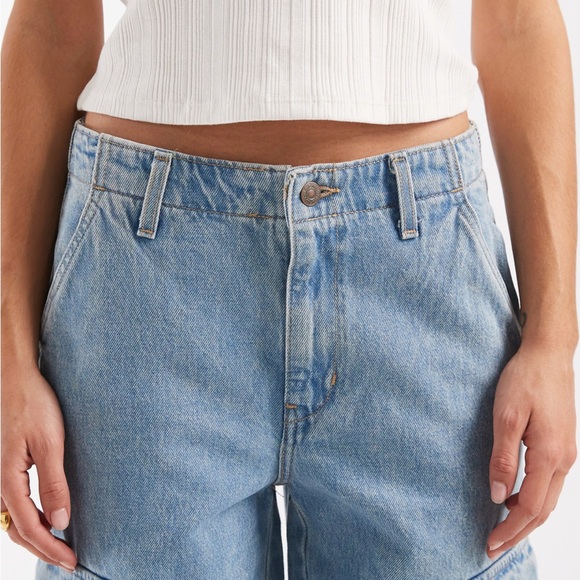 Levi’s 94 Baggy Cargo Jeans | Light Wash Denim | Wide Leg | Size 32 - Picture 7 of 8